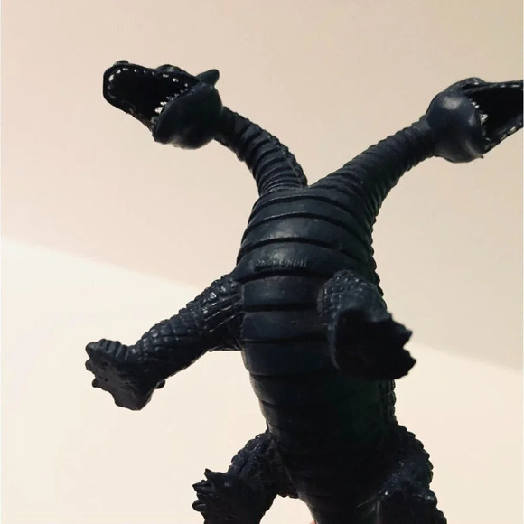 Vintage Two Headed Dinosaur Dragon Hong Kong 3 Inch  Tall - Picture 11 of 15